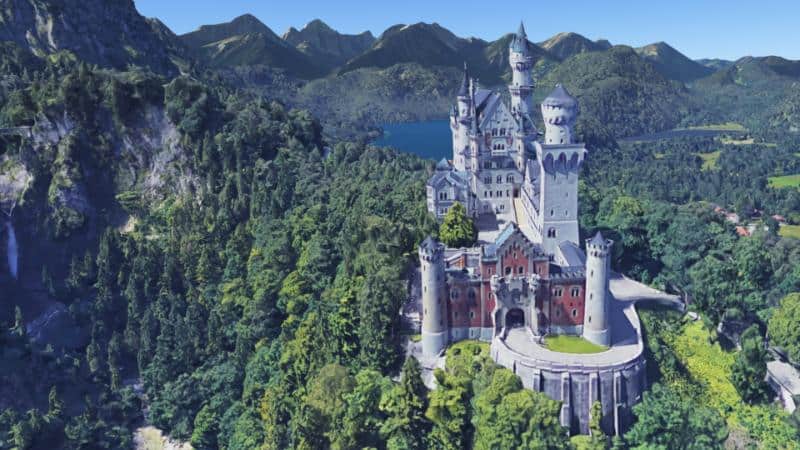 google earth vr best places neuschwanstein castle