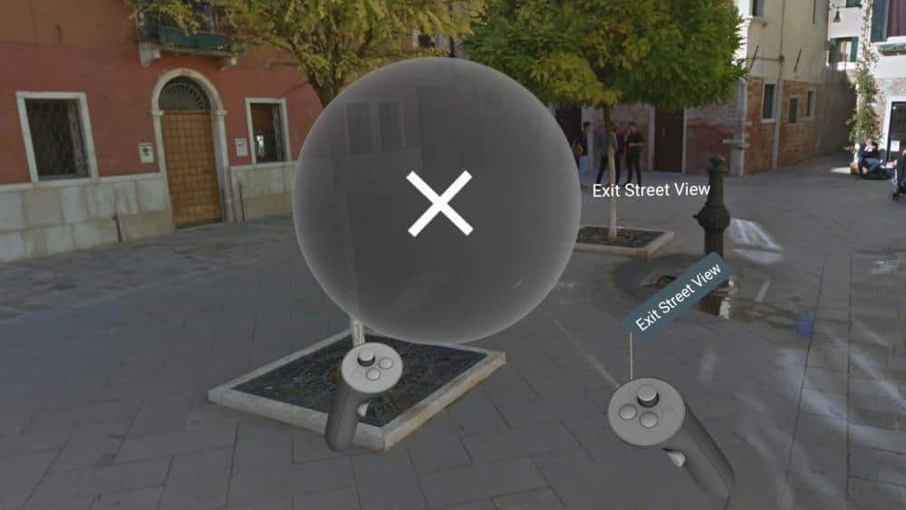 how to exit google earth vr street view