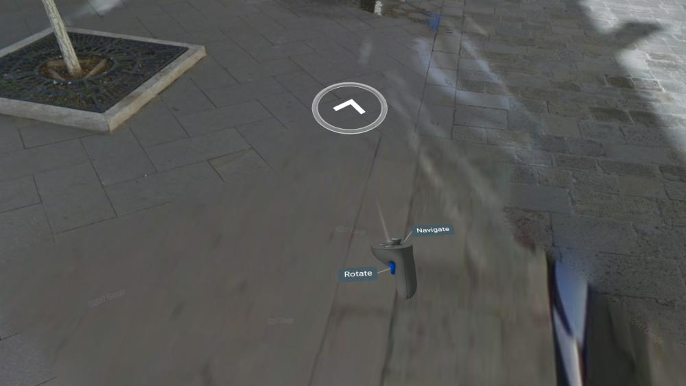 google earth vr street view controls