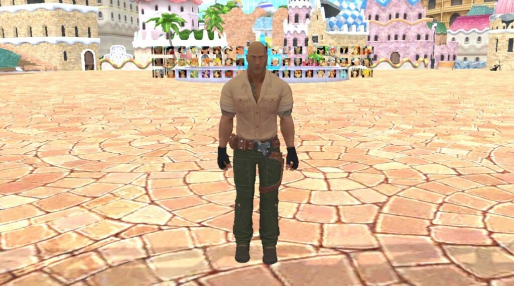 The Rock at Collin's Avatar World vrchat