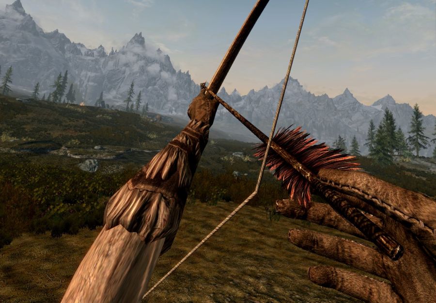 realistic movements in vr games help vr feel real. Skyrim VR archery