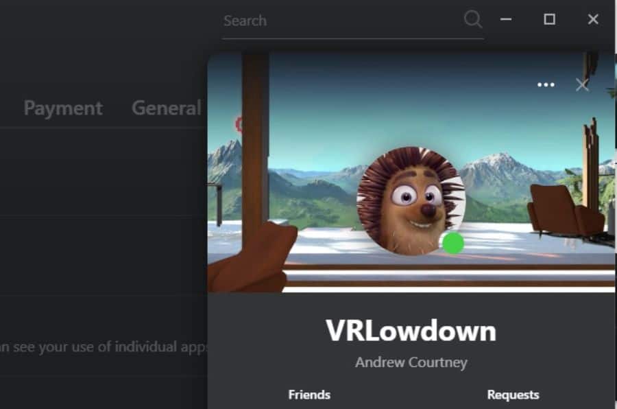 Appear offline on Oculus Quesr 2 and the green dot will disappear from your profile icon.