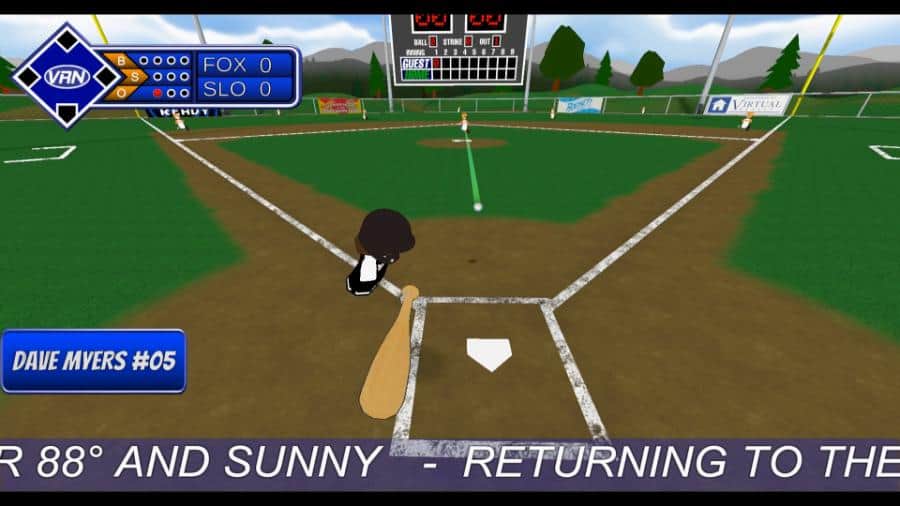 Totally Baseball VR baseball game