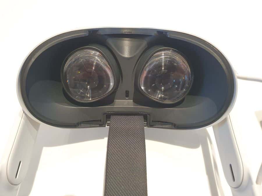 Glasses spacer for Meta Quest 2 VR headset.
