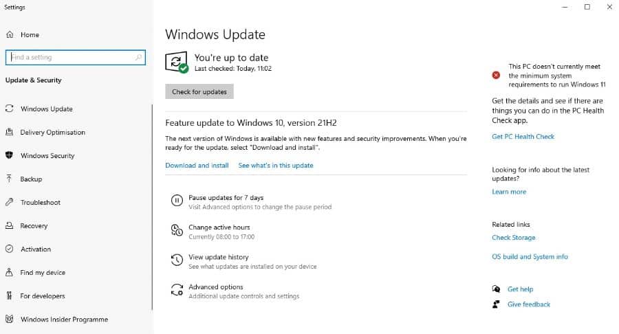 Update Windows to reduce the risk of Air Link performance issues