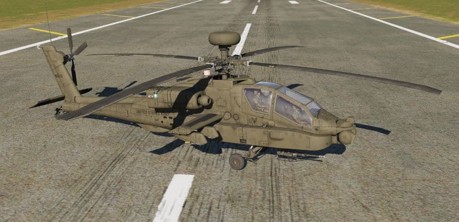 AH-64D Apache helicopter DCS World