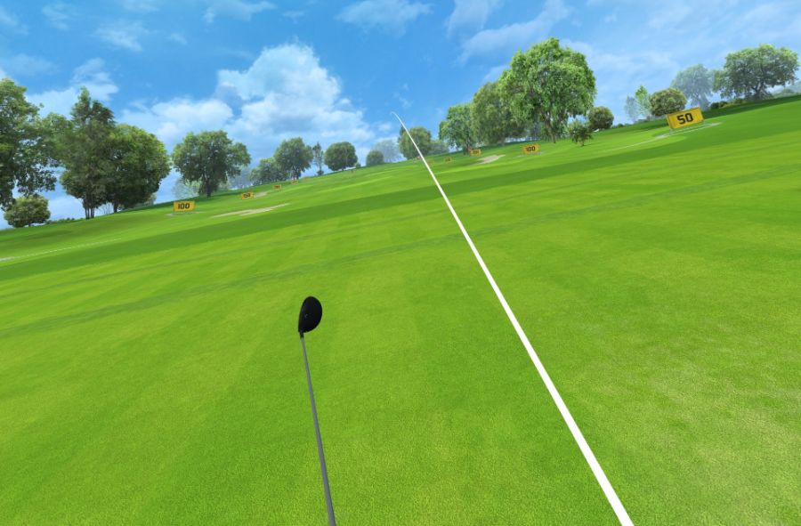 Golf 5 eClub driving range practice