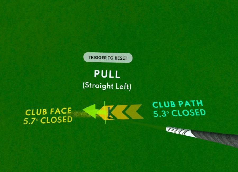 Shot analyzer in Golf Plus VR