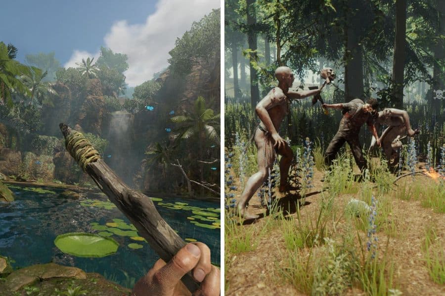 Both Green Hell and The Forest are fantastic VR survival games