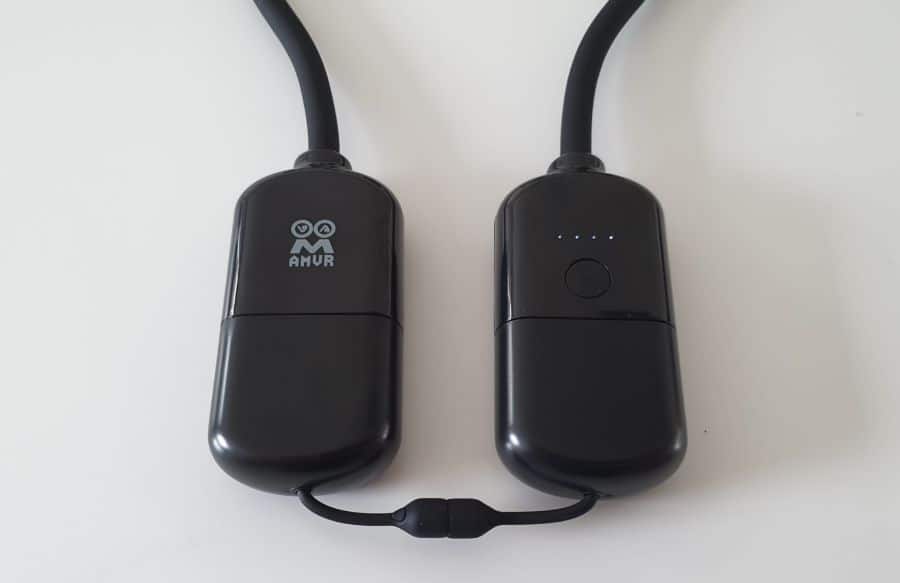 AMVR neck hanging power bank for VR headsets including Quest 2 and Pico 4