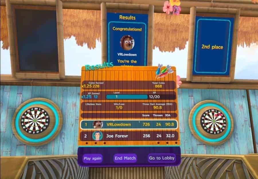 Playing ForeVR Darts on Quest 2