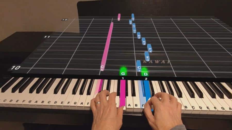 PianoVision Meta Quest 3 Mixed Reality